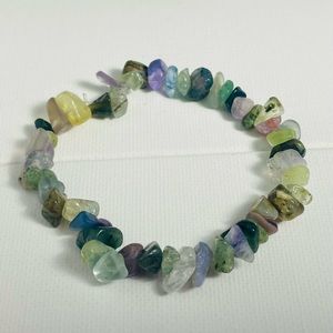 Fluorite chip bracelet